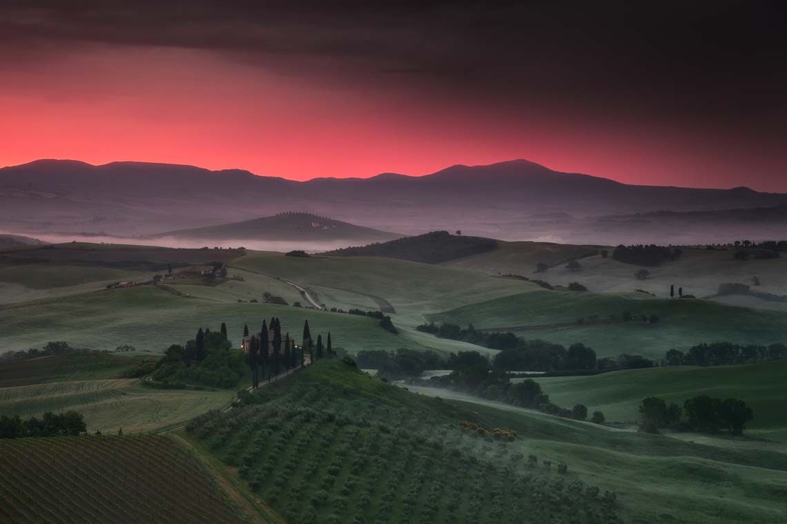 Val Orcia Toscana Nikon School Workshop Paesaggio Notturna Via Lattea Startrail 00008