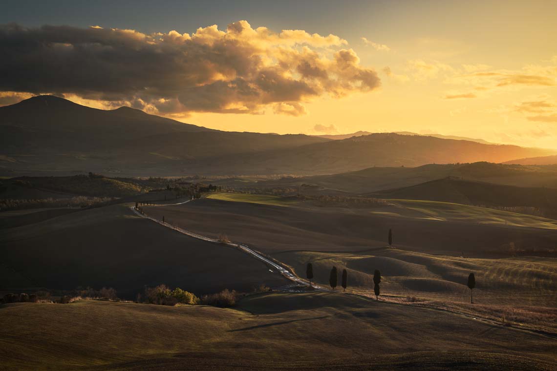 Val Orcia Toscana Nikon School Workshop Paesaggio Notturna Via Lattea Startrail 00020