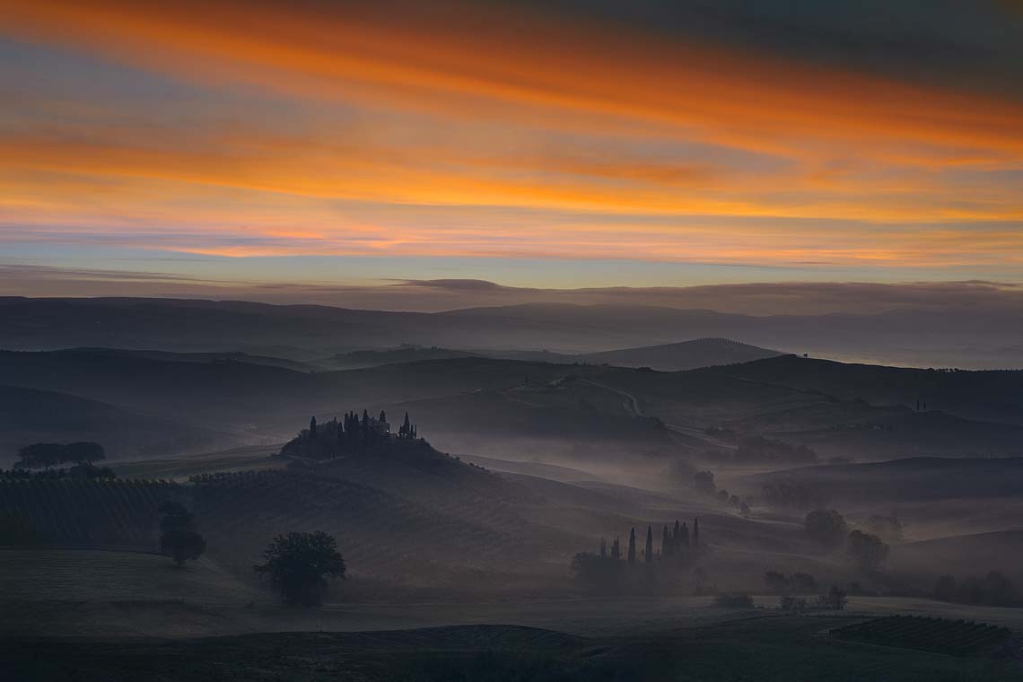 Val Orcia Toscana Nikon School Workshop Paesaggio Notturna Via Lattea Startrail 00024